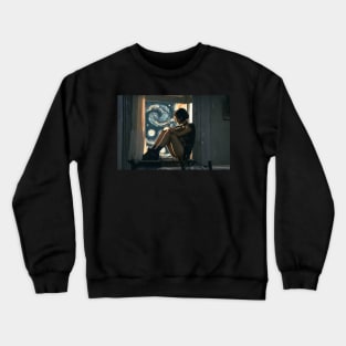 leon the professional starrynight Crewneck Sweatshirt